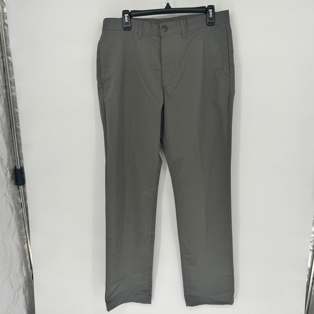 14th & Union Mens Gray Two Way Stretch‎ Wrinkle Resistant Pants Size 34W New